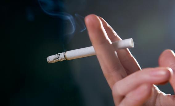 Smoking cigarette