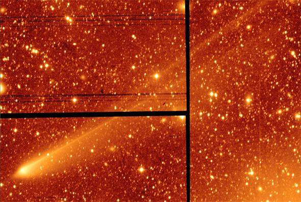 Comet 67P has two tails.