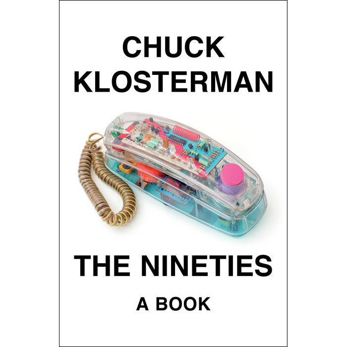 The Nineties book cover featuring a clear corded telephone