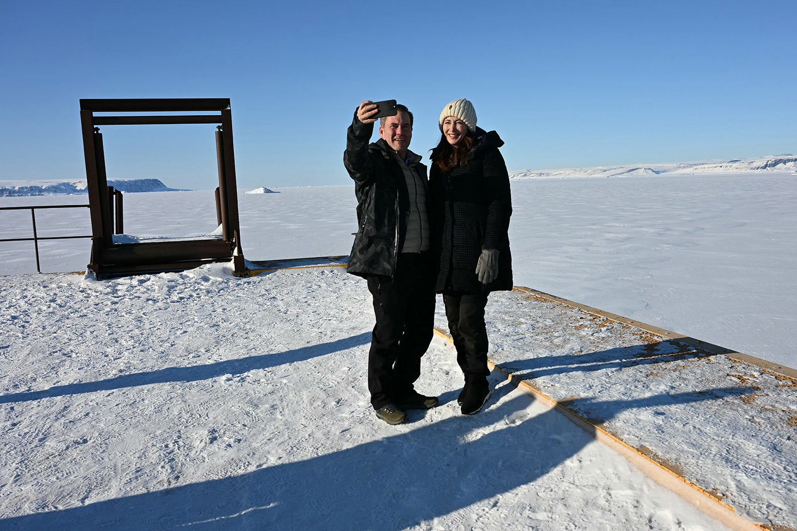 Mike Waltz and his wife taking a selfie in Greenland.