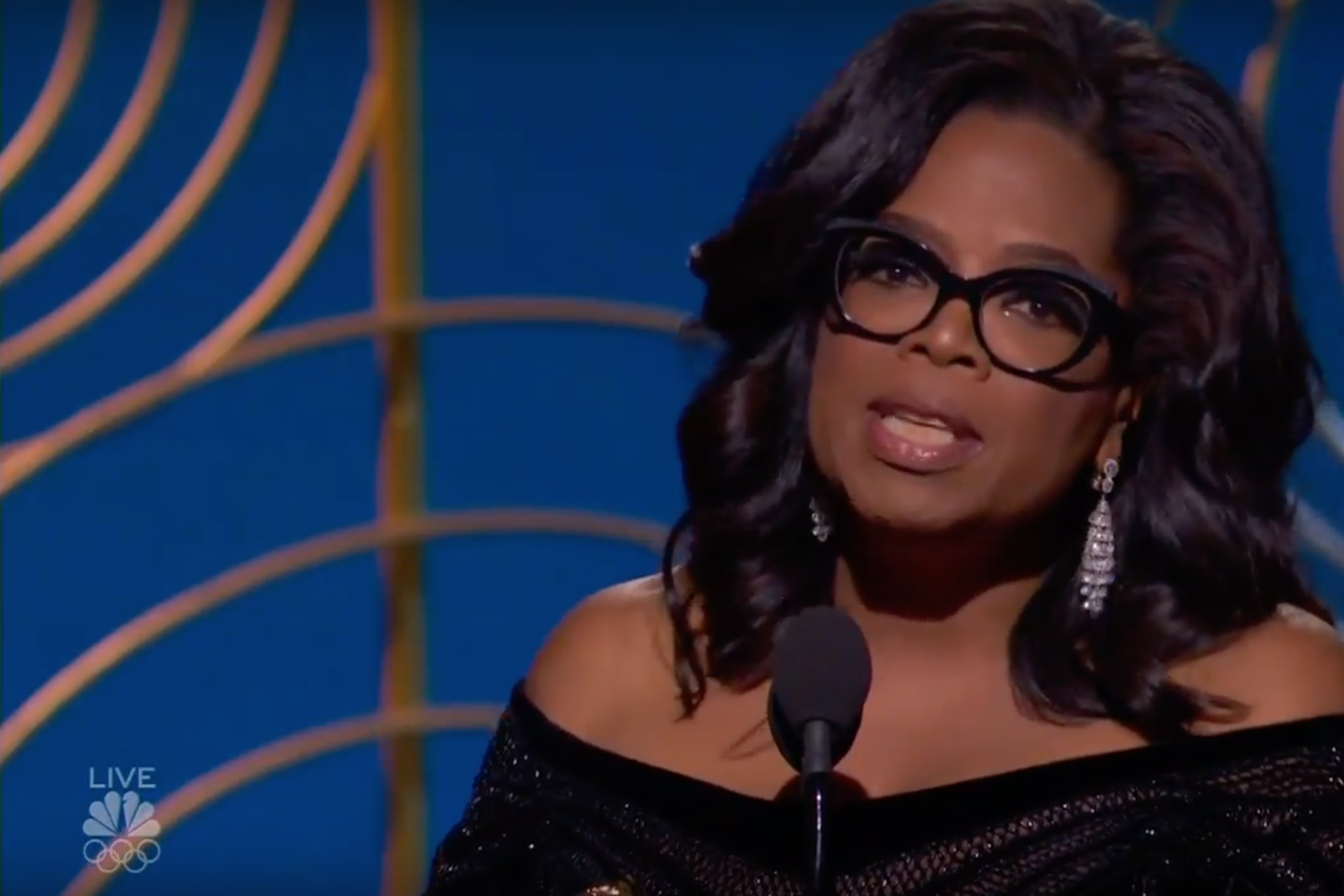 Oprah Winfrey receives the Cecil B. DeMille Award.