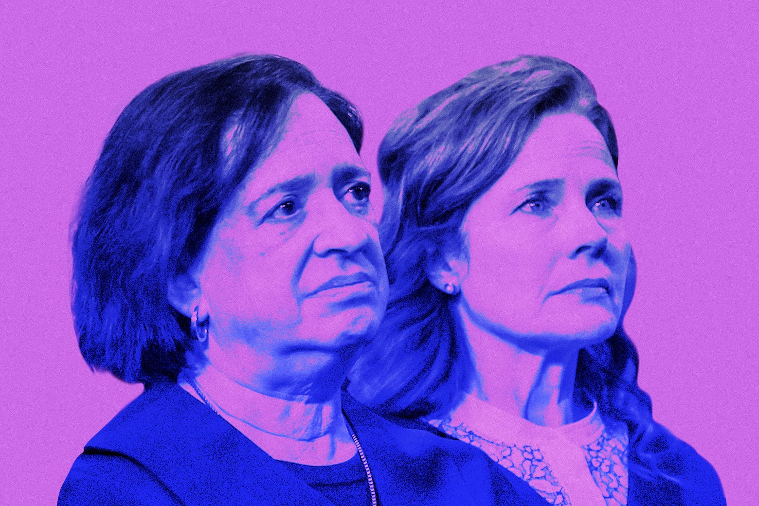 Kagan and Barrett grim-faced.