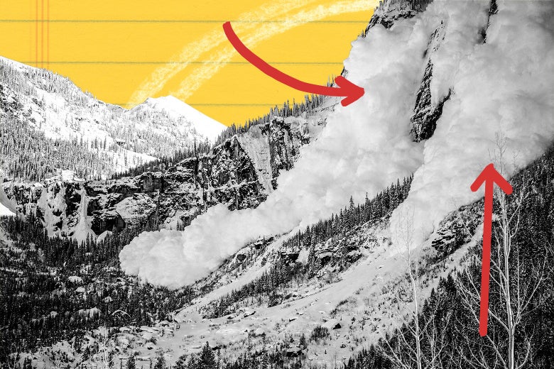 An image of an avalanche