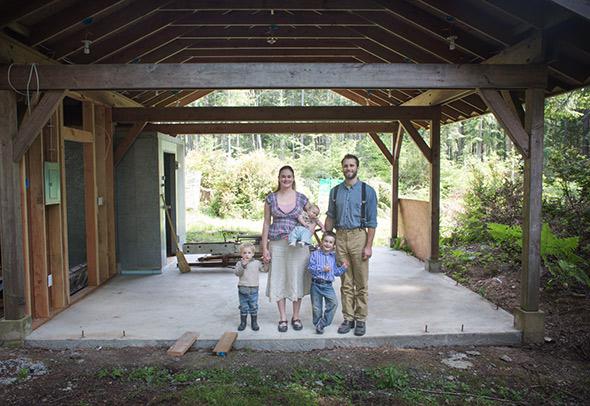 Brandon and Lauren Sheard with their three children