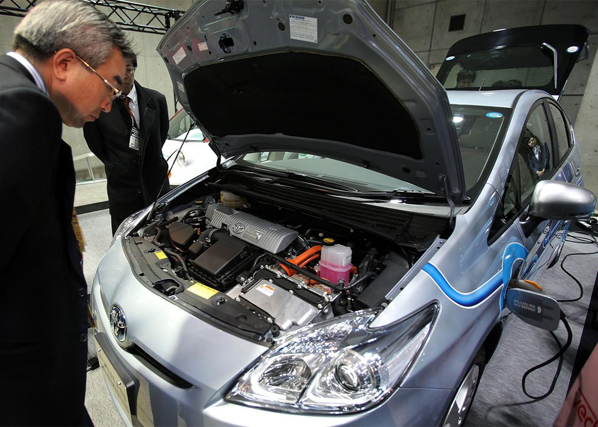 hybrid electric vehicle Prius Plug-in Hybrid. 