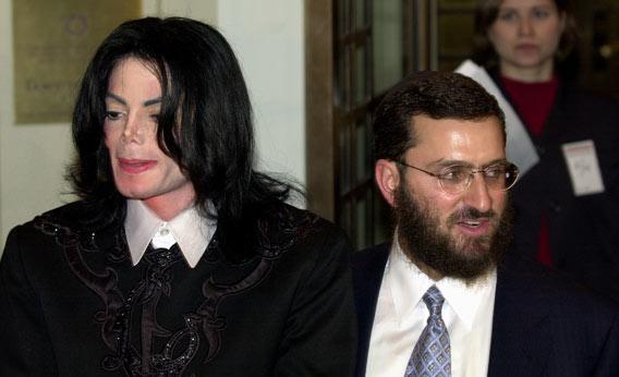 Michael Jackson and with Rabbi Shmuley Boteach in 2001.