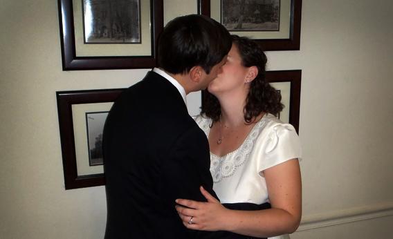 Newlyweds Torie Bosch and Chris Coccaro. 