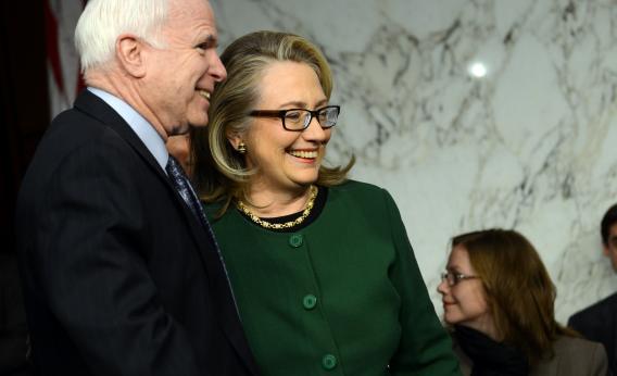 John McCain Blames the Media for GOP's Surprising Failure to Lay a Glove on Hillary  Clinton
