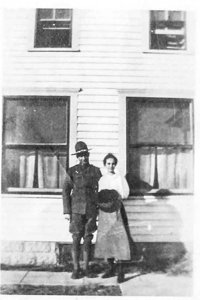An old photo of a young couple