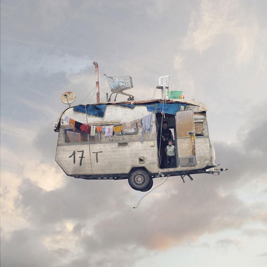 Laurent Chehere Flying Houses Caravane.