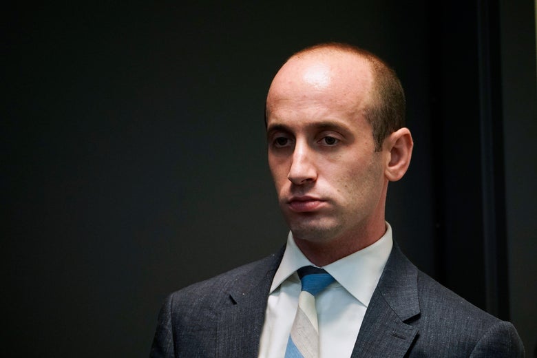 Senior Advisor to the president Stephen Miller during an immigration event  in the South Court Auditorium, next to the White House, on June 22, 2018 in Washington, DC. 