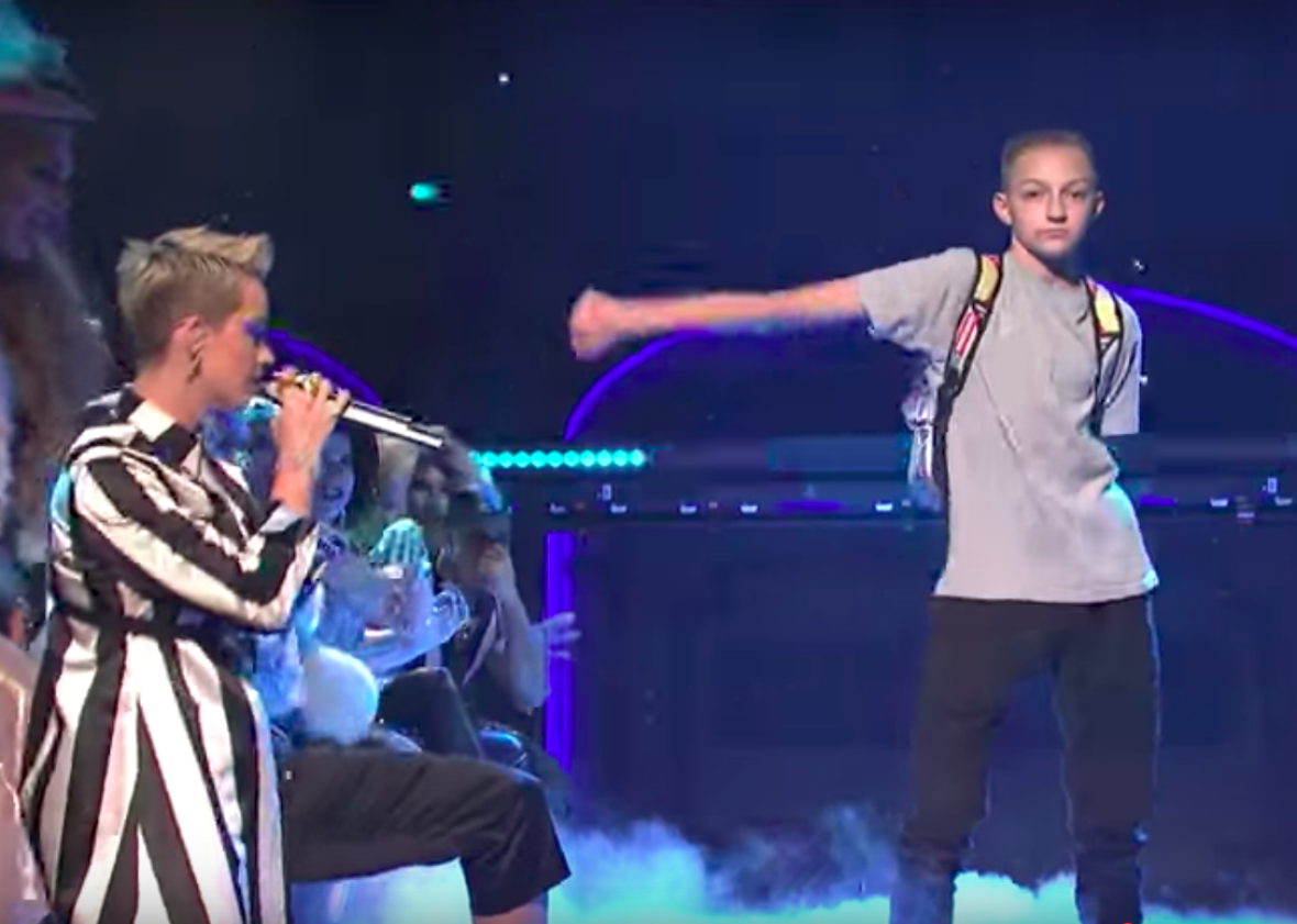 Katy Perry’s SNL performance was upstaged by Backpack Kid.