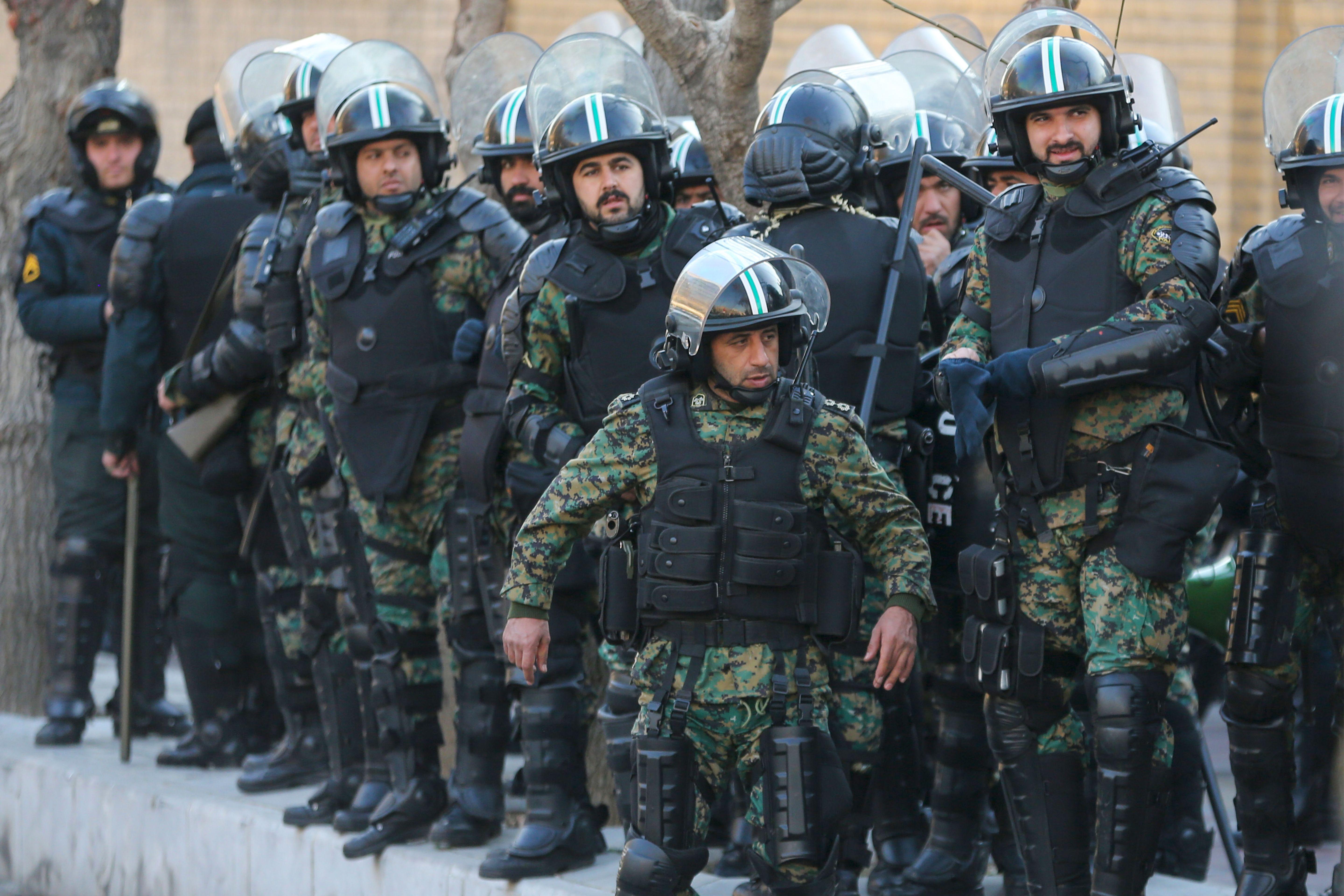 Iranian Police Fires Tear Gas To Break Up Second Day Of Protests.