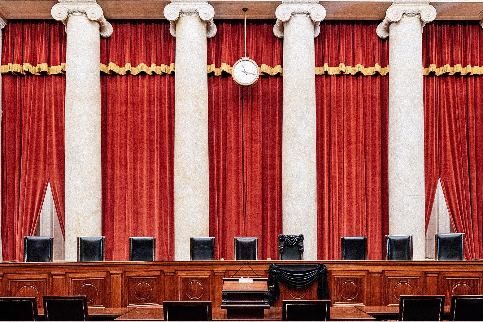 The inside of the Supreme Court.