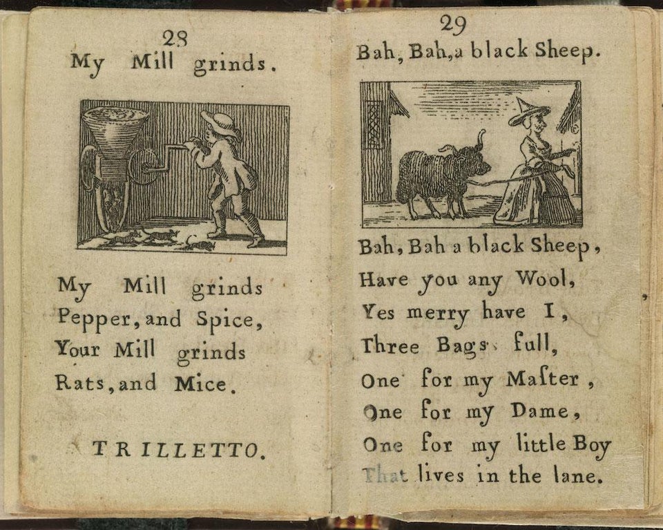 Some of the oldest surviving published nursery rhymes are scatological