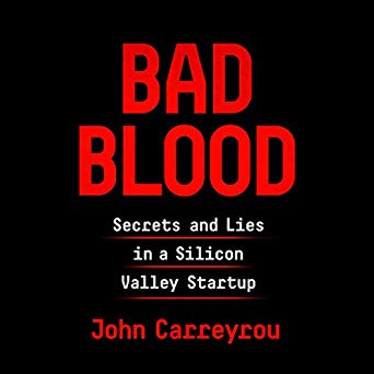 Bad Blood audiobook cover.