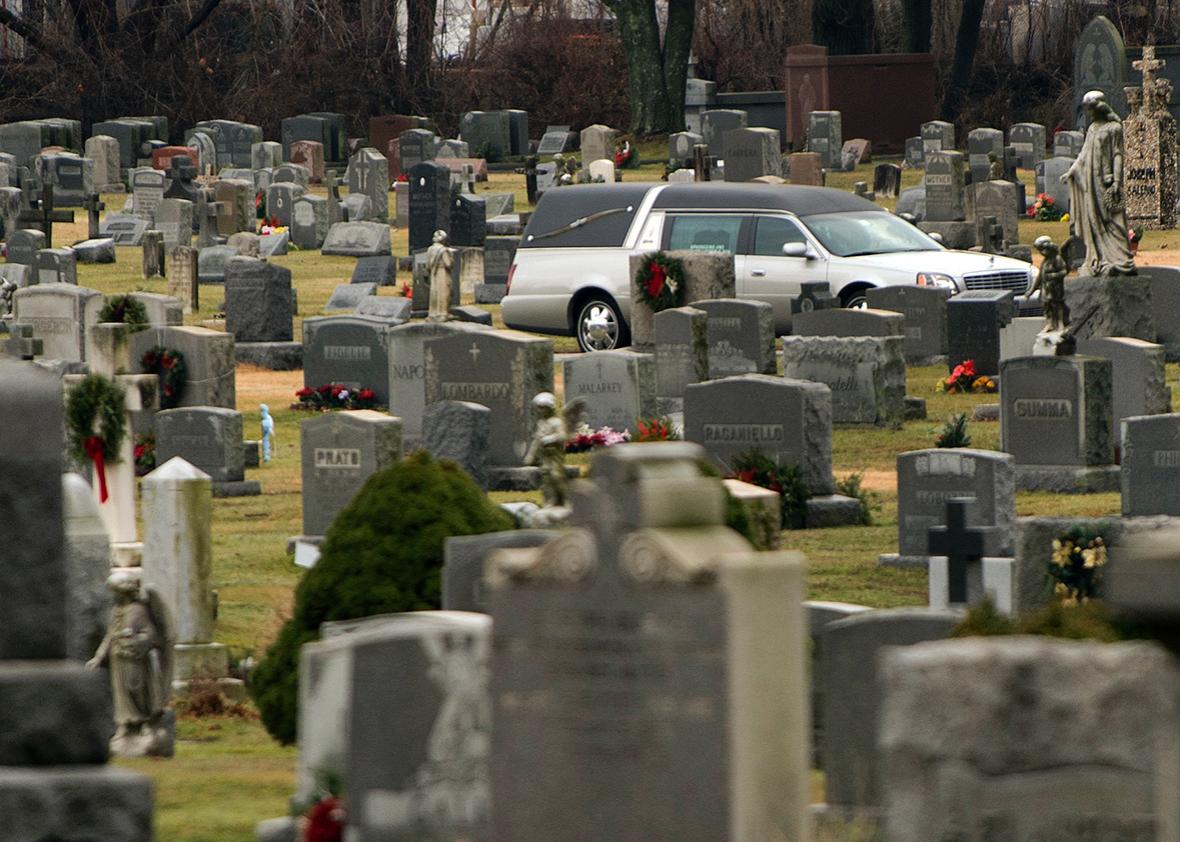 St. John’s Roman Catholic Cemetery in Darien, Connecticut.