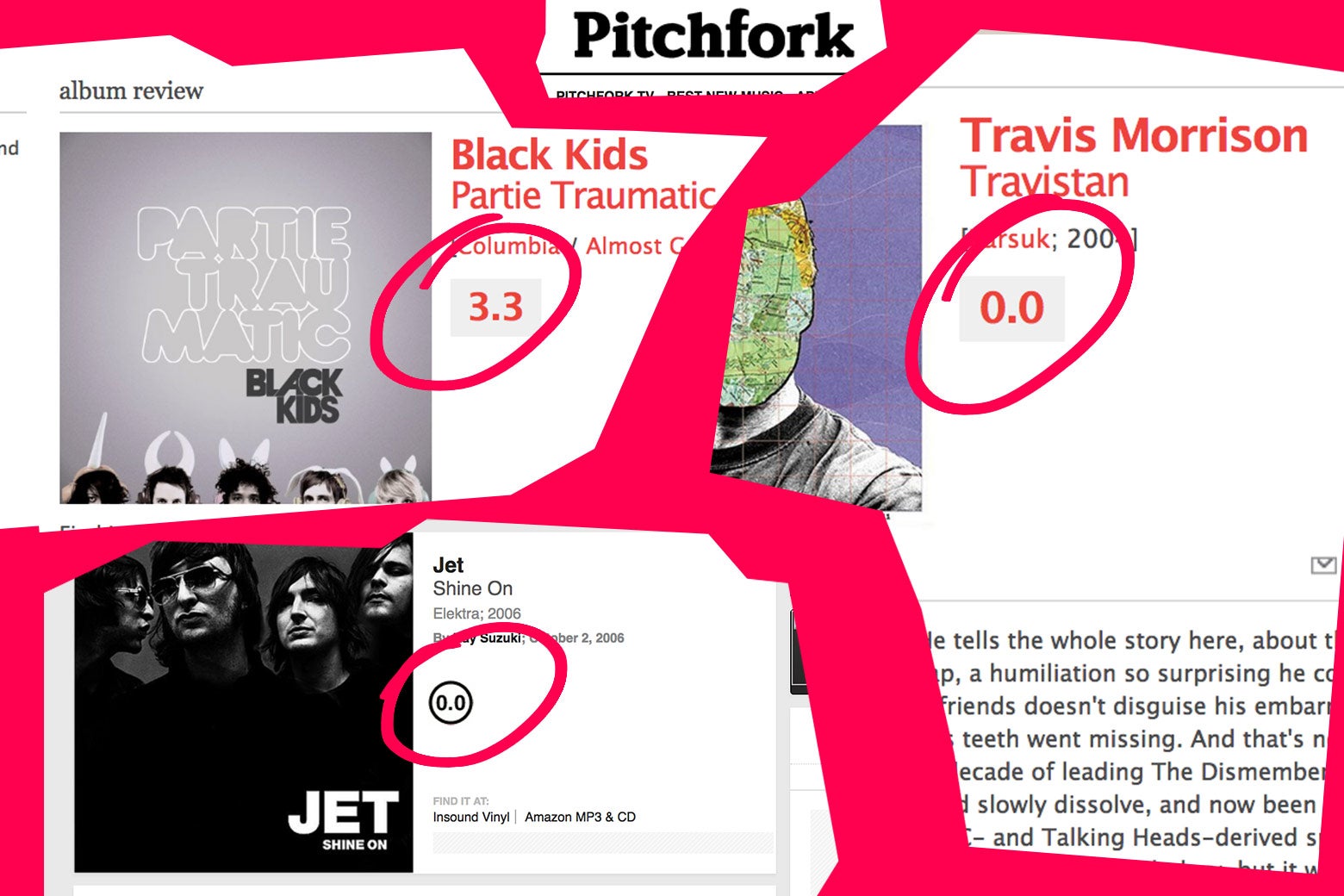 Pitchfork reviews.