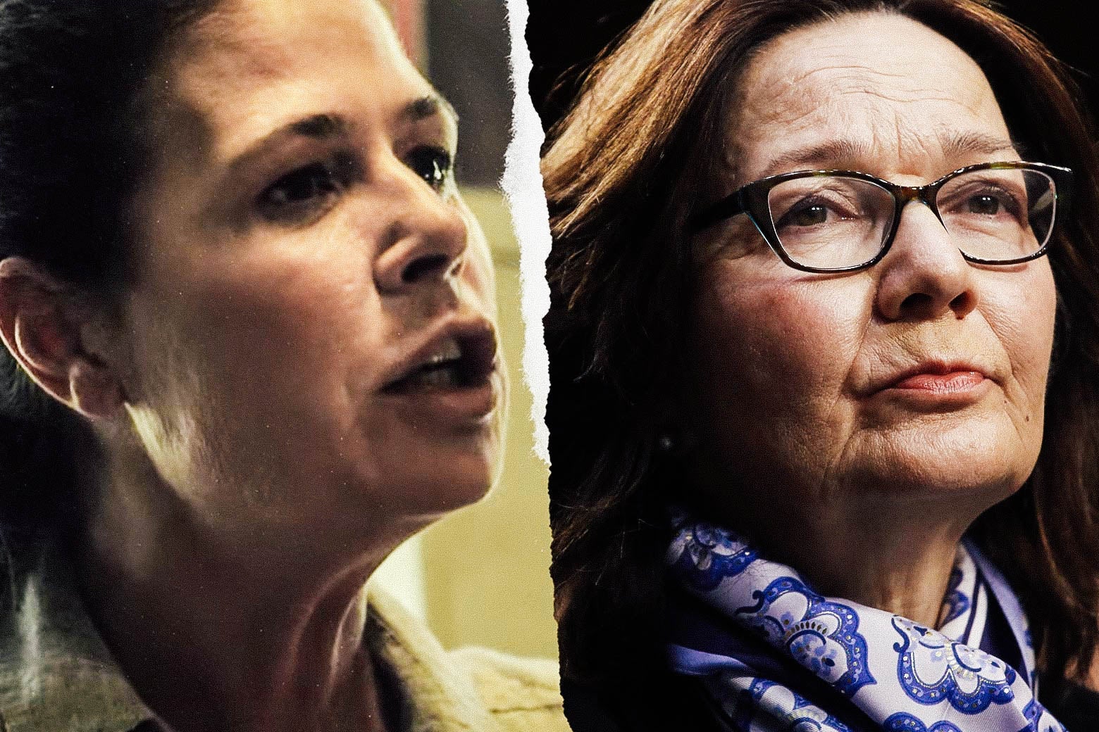 Maura Tierney and Gina Haspel.