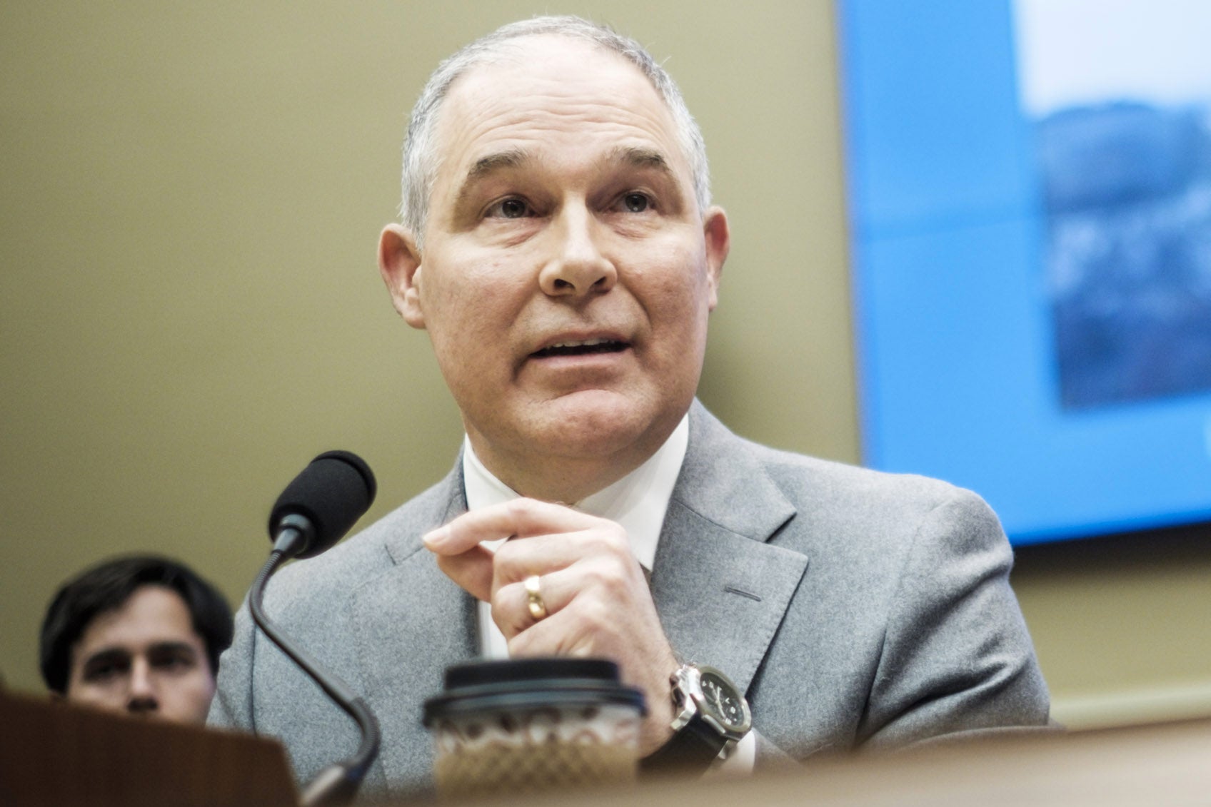 EPA Administrator Scott Pruitt testifies before the House Energy and Commerce Committee on Dec. 7 in Washington.