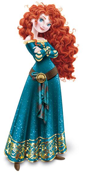 Merida makeover: The Brave heroine gets the Disney princess treatment.