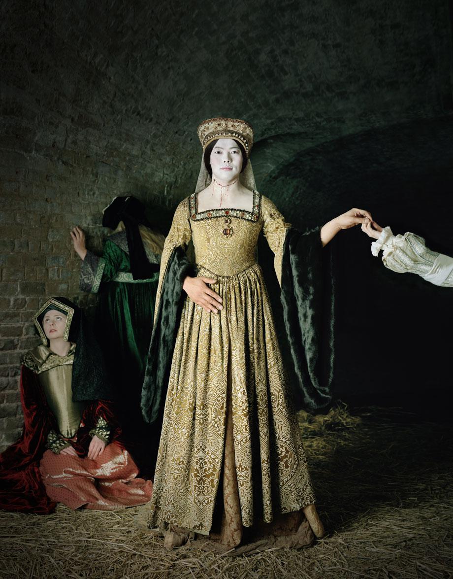 Existing in Costume. Anne Boleyn. 230x180 cm C-Print, 2012