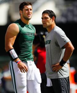 Tim Tebow and Mark Sanchez