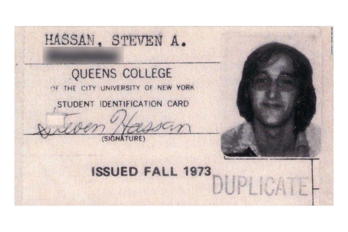 Steven Hassan’s Queens College ID.