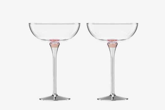 Kate Spade New York Rosy Glow Champagne Saucer.
