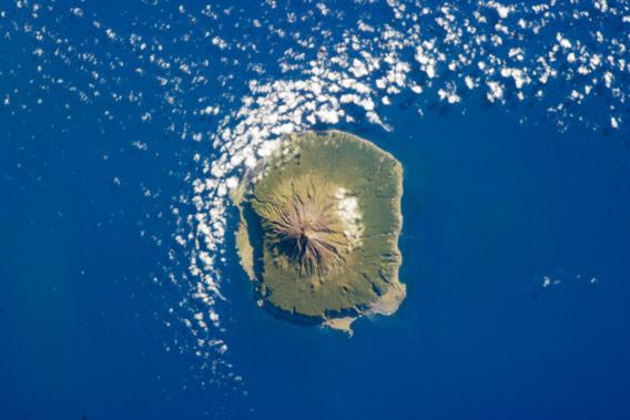 Tristan da Cunha volcano