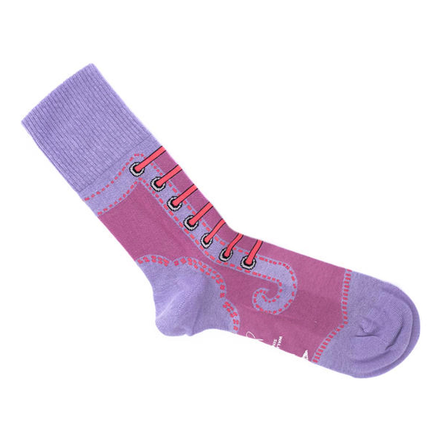 stocking fillers Pink ombre lace patterned socks unisex socks