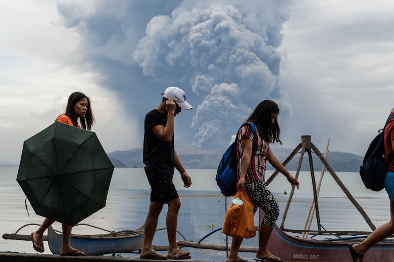 The Philippines Fear Another Eruption Of The Taal Volcano; Thousands Of People Evacuated