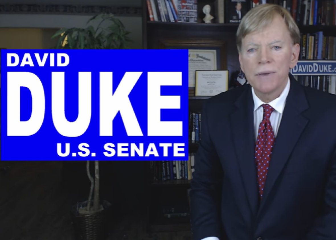 David Duke is running for Senate. Why he loves Donald Trump.