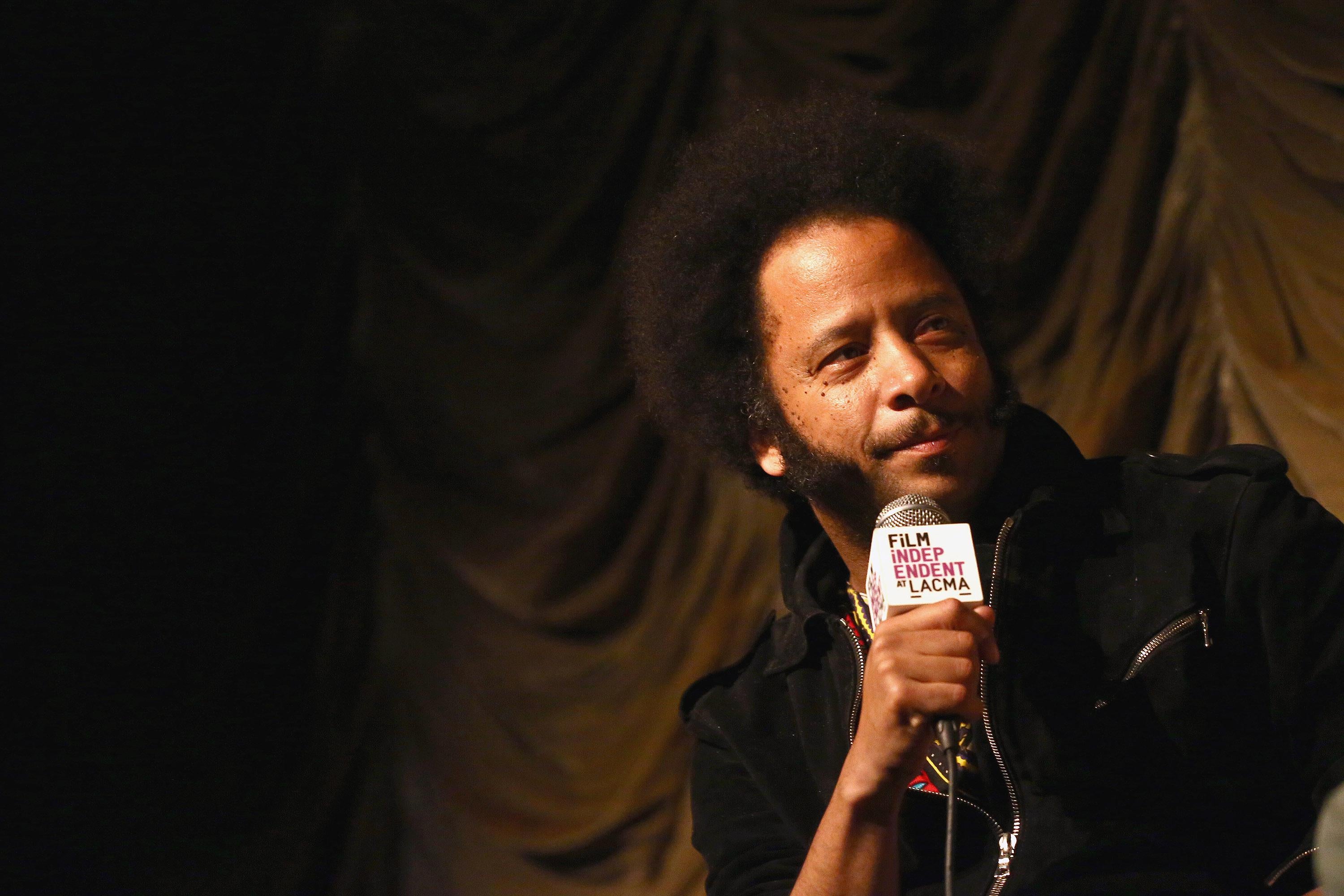 Boots Riley, looking skeptical.