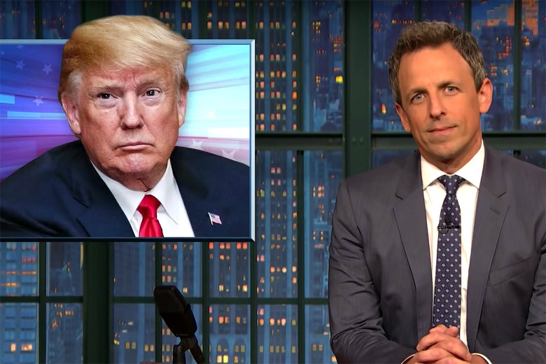 Image result for Seth Meyers Takes A "Closer Look" At Trump-Putin Summit