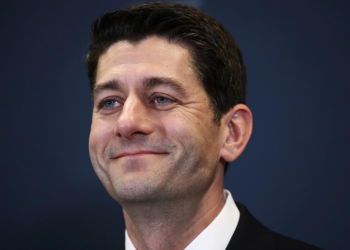 Speaker of the House Paul Ryan answers questions during a press conference at the U.S. Capitol November 15, 2016 in Washington, DC.