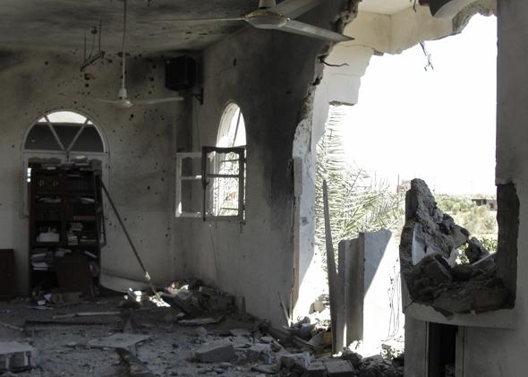 Damaged mosque, El-Arish