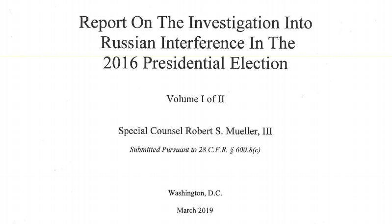 Mueller Report Searchable PDF.