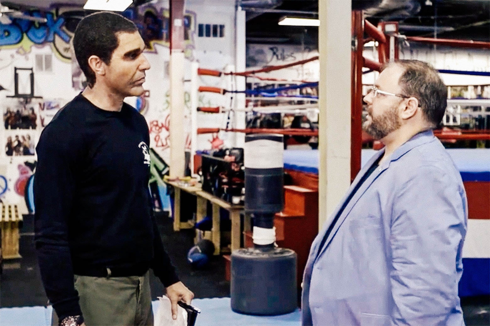 Sacha Baron Cohen and Jason Spencer in Who Is America?