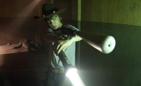 Carl Grimes (Chandler Riggs) in 'The Walking Dead.'