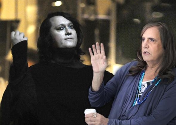 Antony Hegarty of the American band Antony and The Johnsons and Jeffrey Tambor from Transparent.