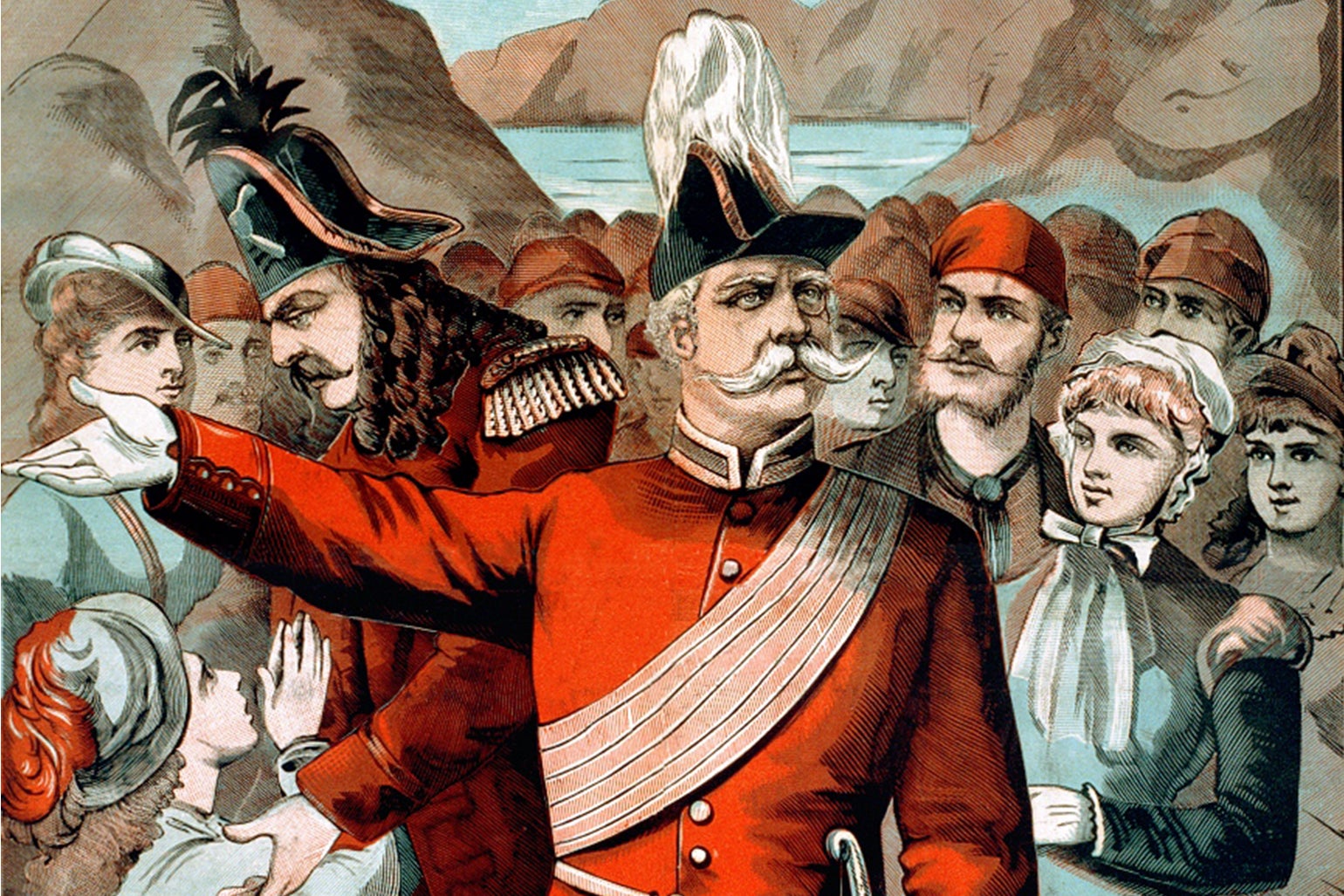 A poster from The Pirates of Penzance.