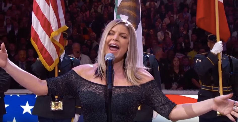 Fergie Is Sorry About Her NBA National Anthem Performance, Still Loves ...