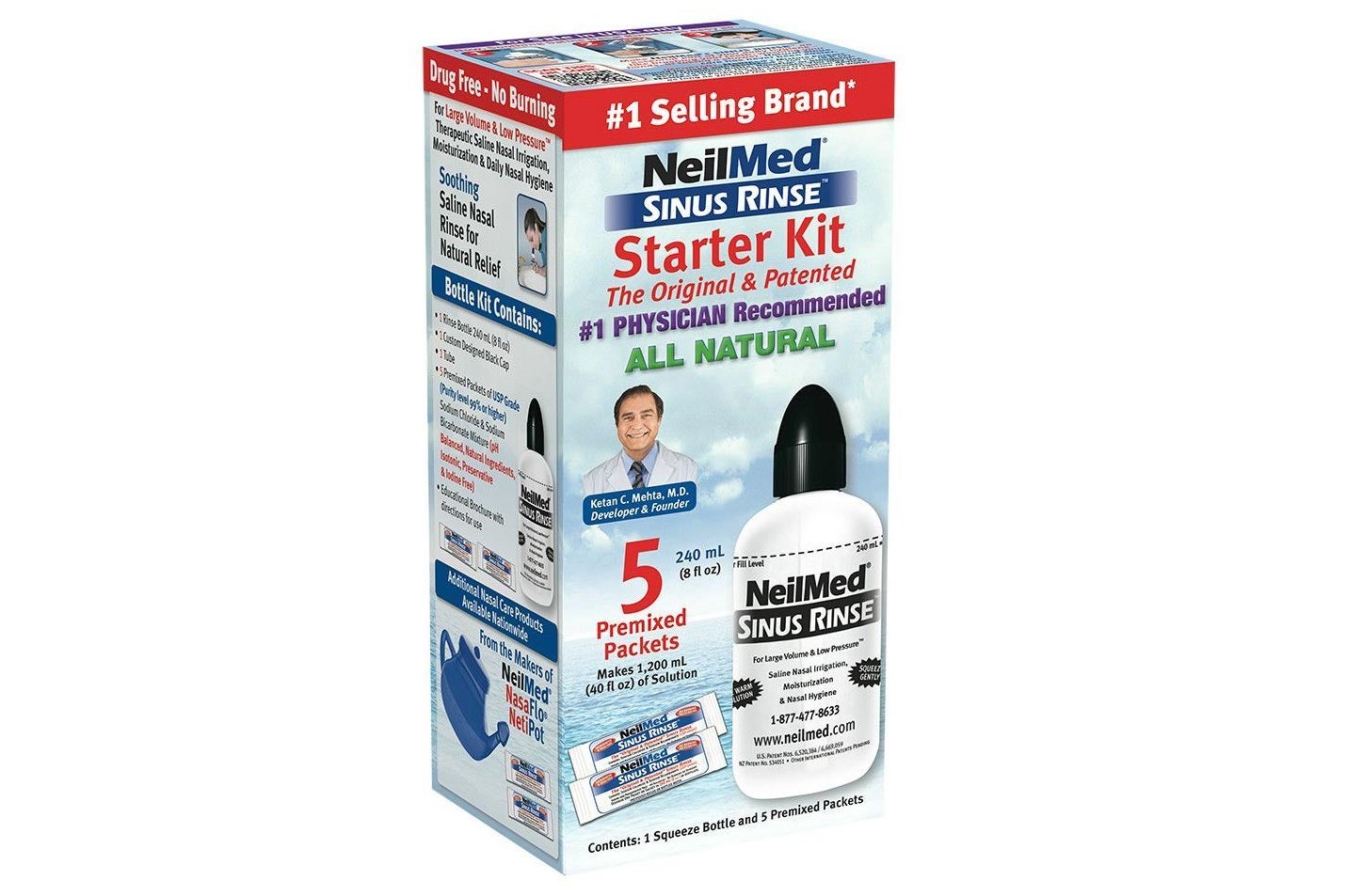 NeilMed Sinus Rinse Starter Kit box.
