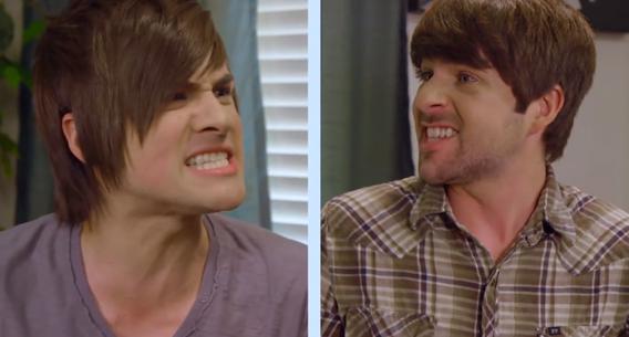 The YouTube comedy team Smosh. Can Google challenge the dominance of TV?