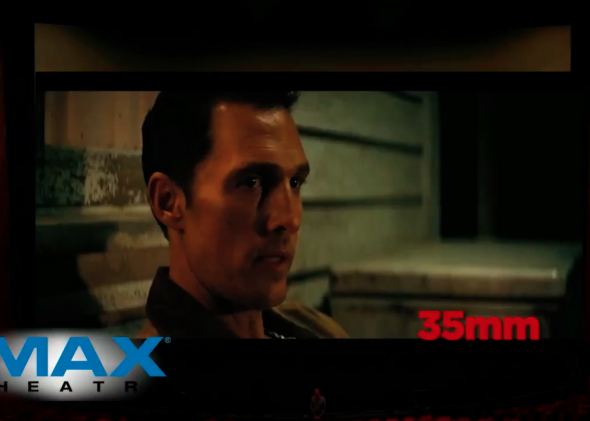 Interstellar is playing in IMAX, IMAX Experience, 70mm, 35mm, 4K, 2K