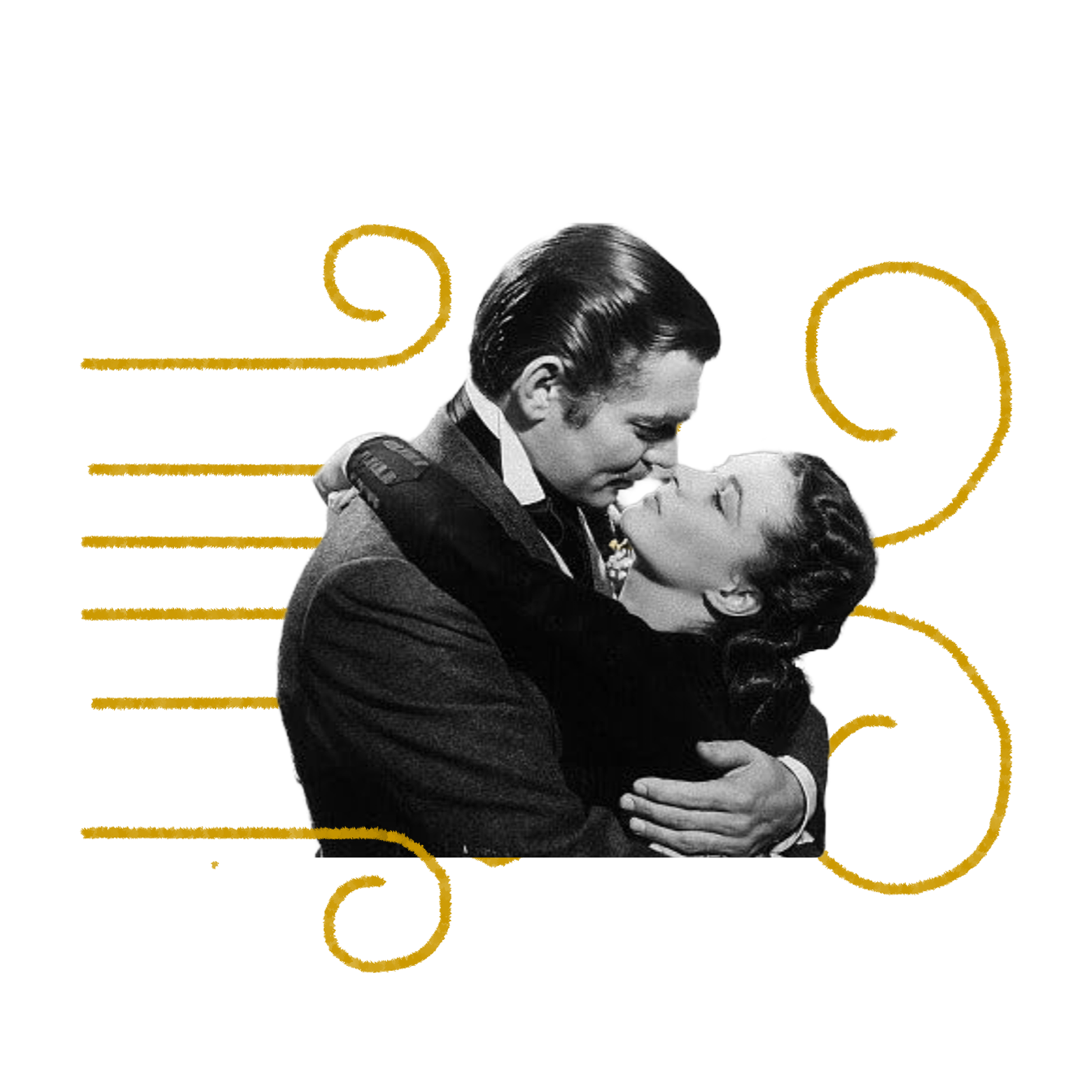 The kiss from GWTW.