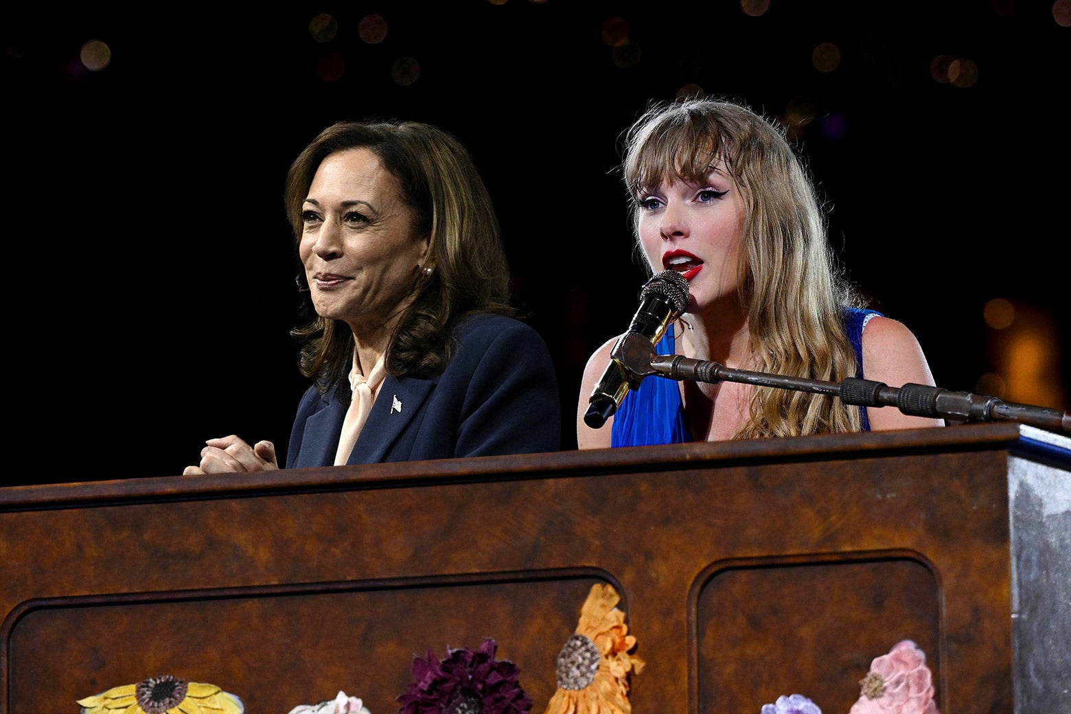 Fans Have a Wild Theory About Taylor Swift and Kamala Harris