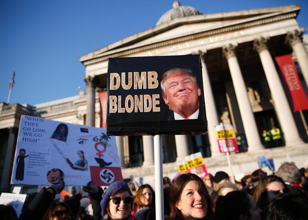 From the Women's March on London.