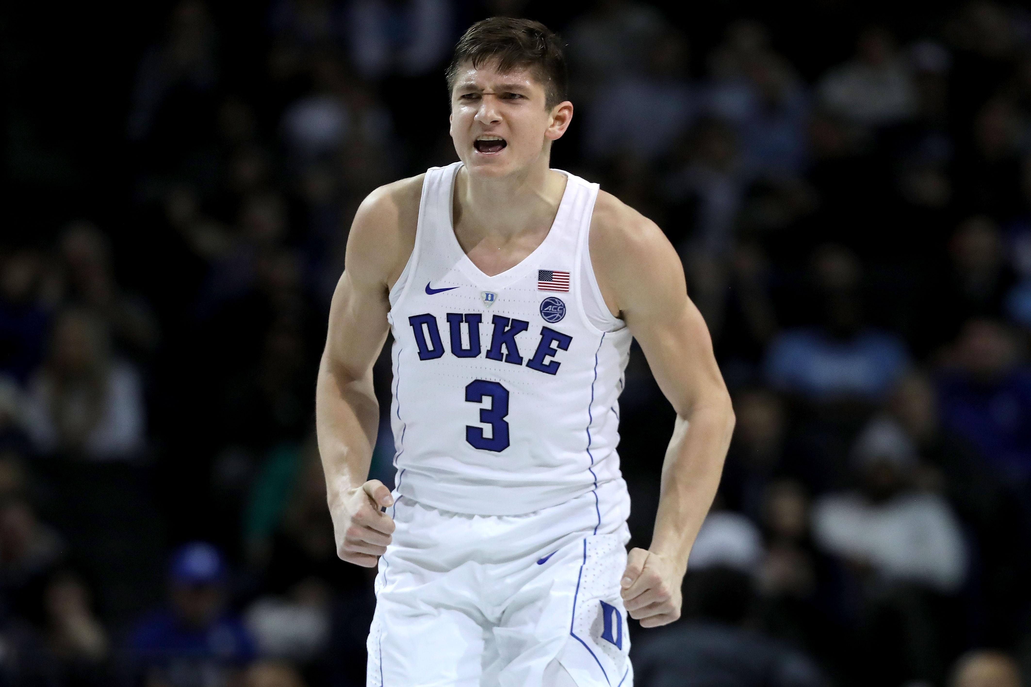 Grayson Allen Hip-checks Opponent; Is Already In Championship Form.